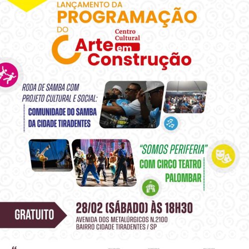 Transpetro e Instituto Pombas Urbanas inauguram programação cultural continuada e gratuita na Cidade Tiradentes com teatro e samba
