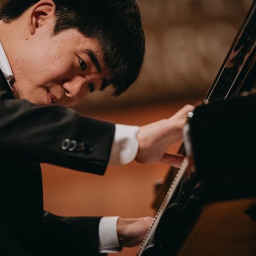 Kevin Chen performs during the 1st stage of the 19th International Fryderyk Chopin Piano Competition in Warsaw Philharmonic Hall, Poland, 4th of October, 2025.
Photo by Krzysztof Szlezak for NIFC