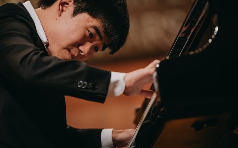 Kevin Chen performs during the 1st stage of the 19th International Fryderyk Chopin Piano Competition in Warsaw Philharmonic Hall, Poland, 4th of October, 2025.
Photo by Krzysztof Szlezak for NIFC